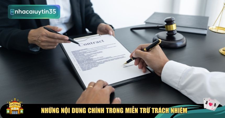 Chính sách miễn trừ trách nhiệm tại Nhà Cái Uy Tín được xây dựng chi tiết